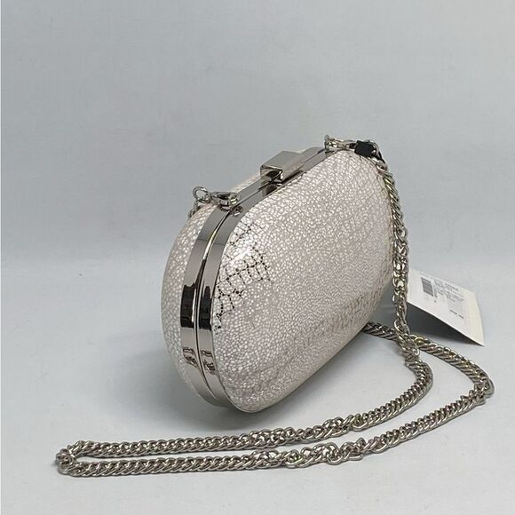 Chiara Boni Alba Metallic Leather Clutch - Picture 4 of 11